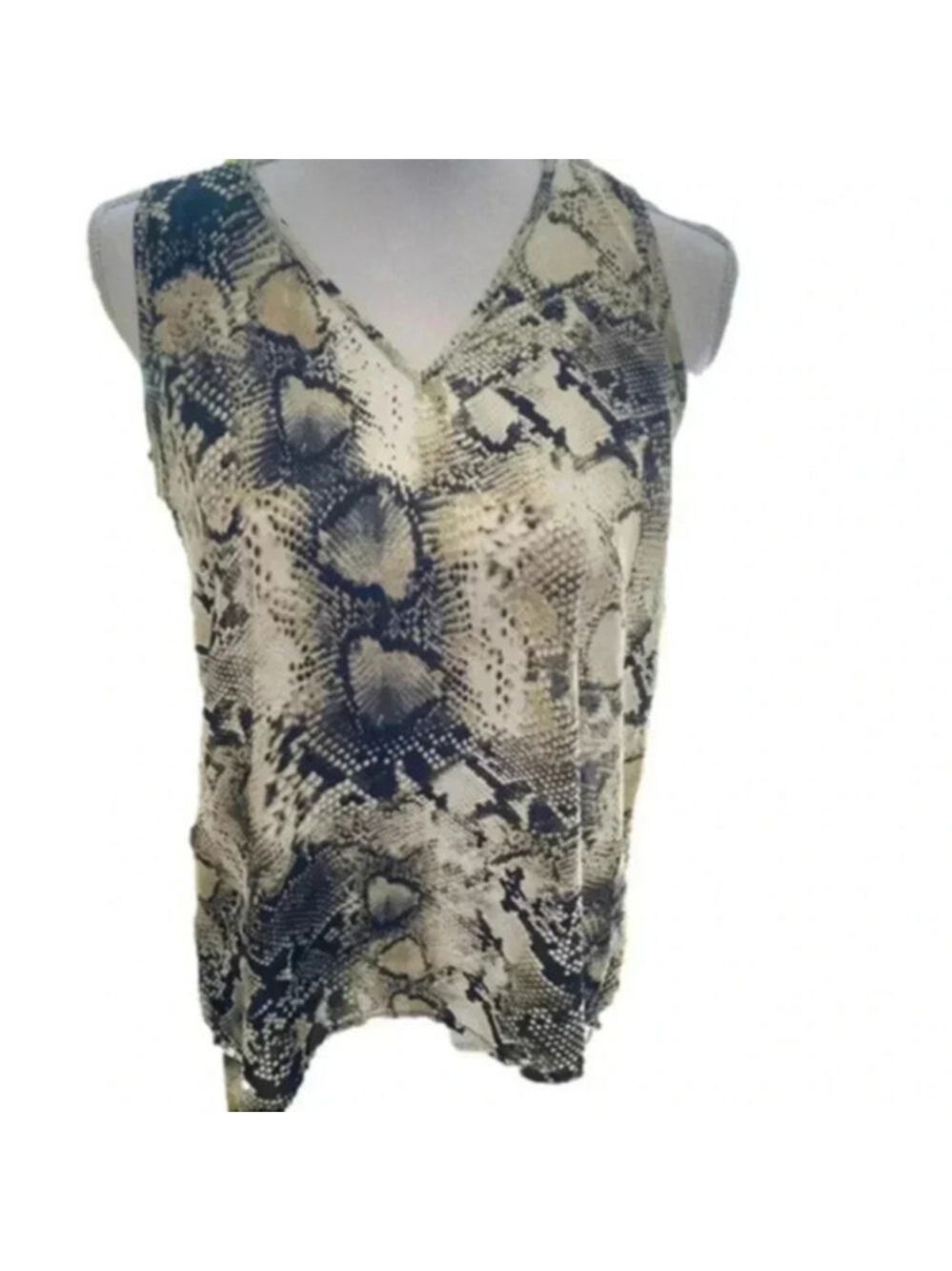 Sandy& Sid NewYork, Snakeskin sleeveless b…